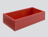 Caja de Cuero Porta CDs